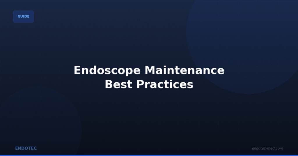 Maintenance Best Practices - Endotec Blog