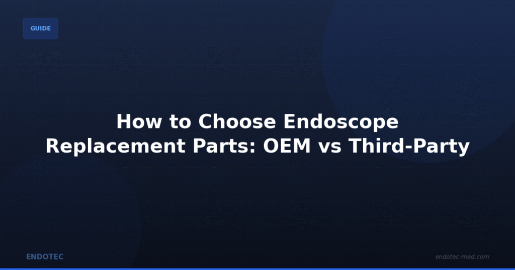 Choose Replacement Parts - Endotec Blog