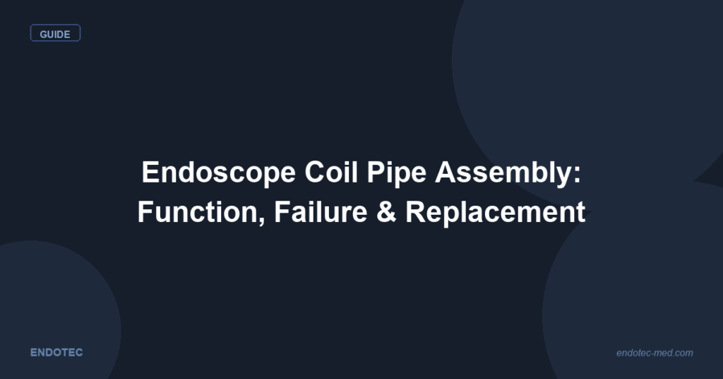 Endoscope coil pipe assembly guide - function failure signs and replacement