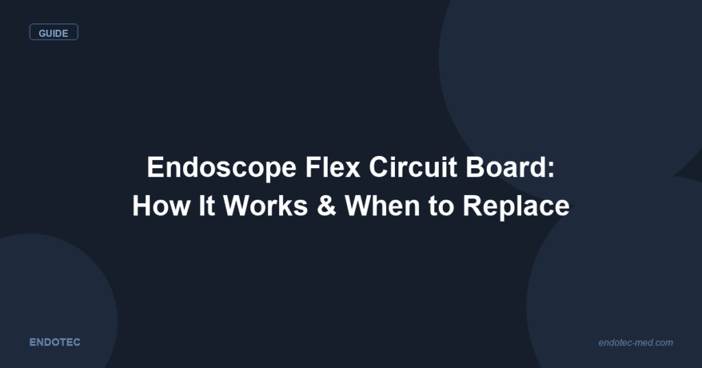 Endoscope flex circuit board PCB guide - how it works and when to replace