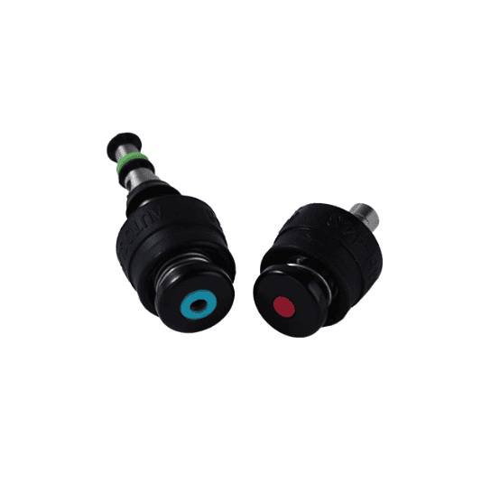 Olympus endoscope air/water valve (blue) and suction valve (red) - compatible replacement parts