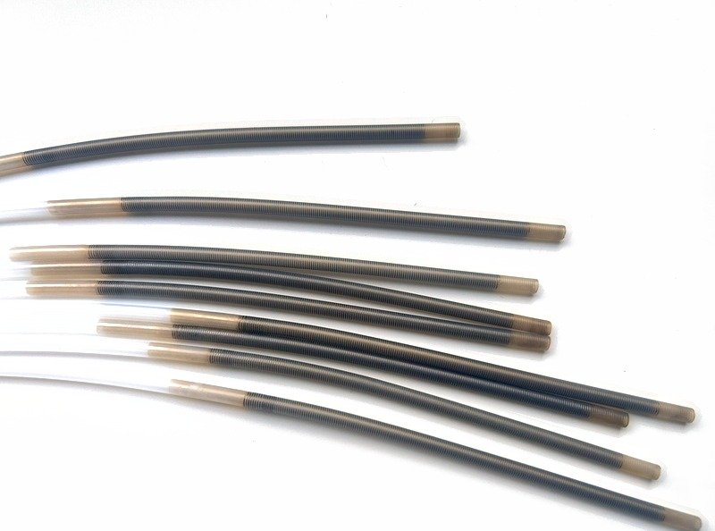Representative endoscope biopsy channel tubes