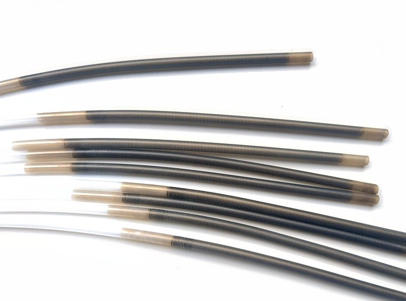 Representative endoscope biopsy channel tubes