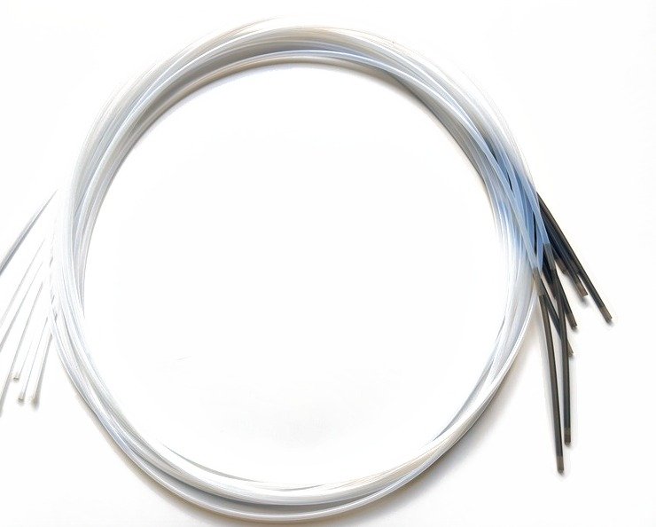 Representative endoscope biopsy channel tubes