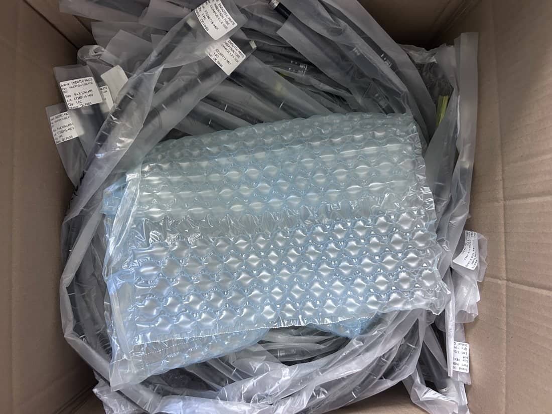 Insertion tube carton packing